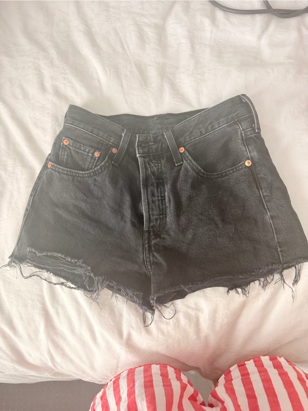 Levi's black Jean shorts